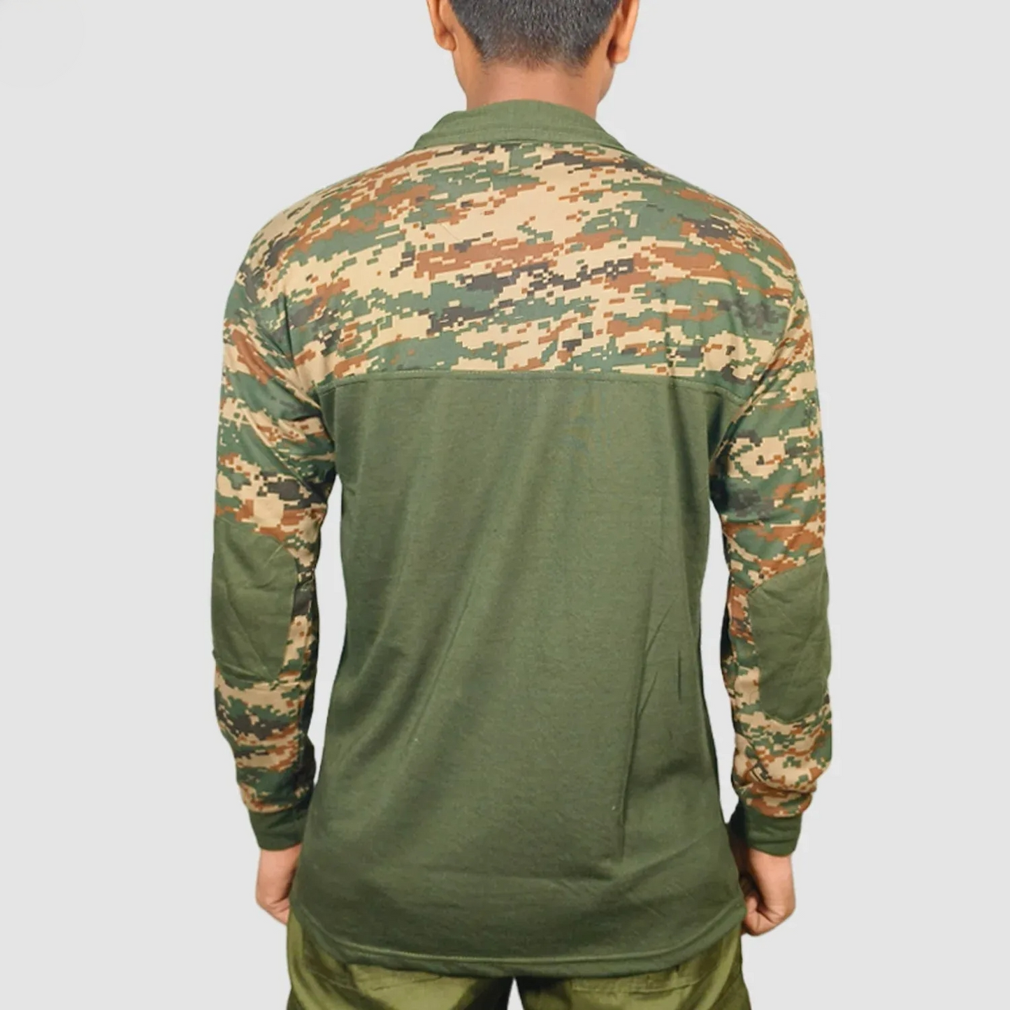 Indian Army New Pattern Full Sleeves T-Shirt (With OG Mix)