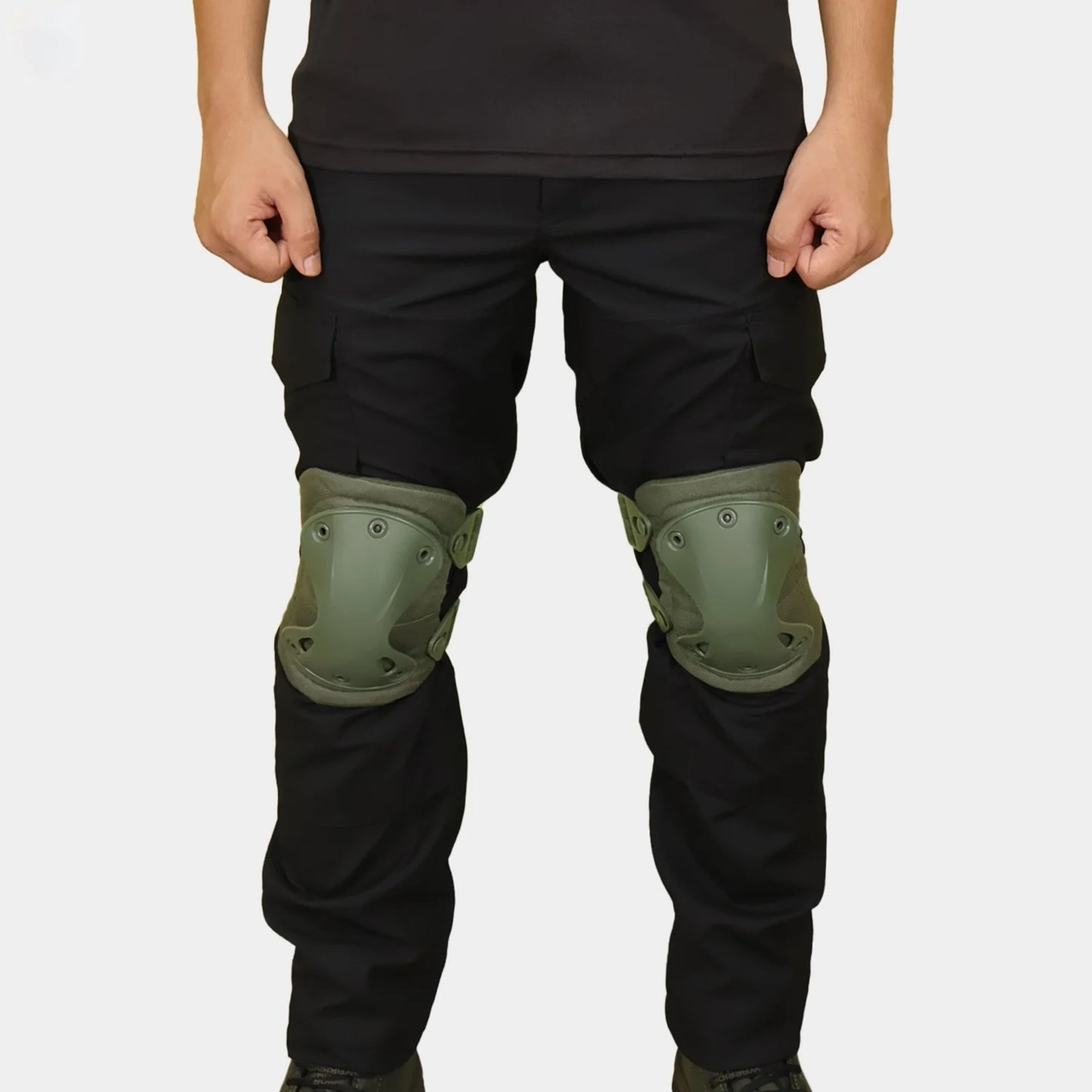 Tactical Knee and Elbow Guard Set – Army Green
