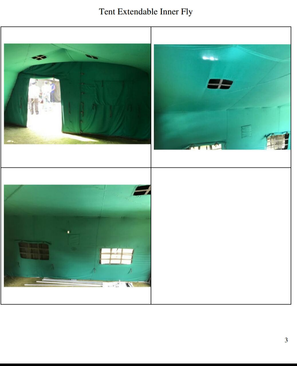 Inner Fly of Army Tent