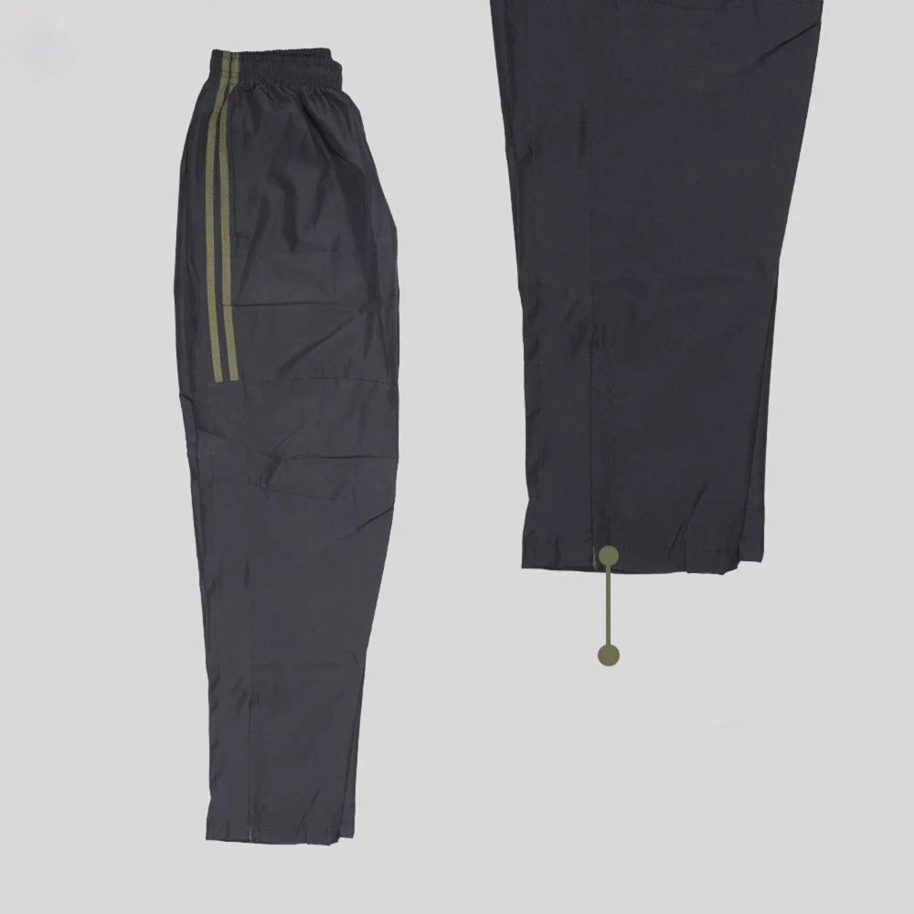 Indian Army Tracksuit (Black with Green Strips)