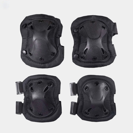 Tactical Knee and Elbow Guard Set – Black